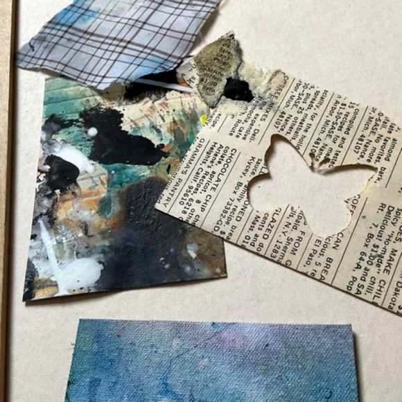 Junk Journal Pack  15+ Hand painted Pieces, Great for scrapbooking, collage - Picture 10 of 12